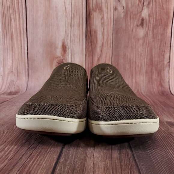 Olukai Nohea Mesh Mens Size 13 Brown Casual Comfort Slip On Shoes Loafers - Picture 5 of 13
